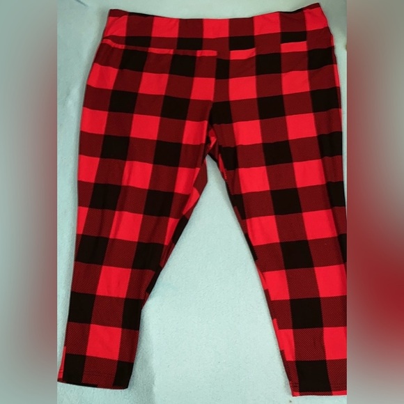 TERRA & SKY flannel checkered pajama pants elastic waistband NEW size 4X - Picture 2 of 9